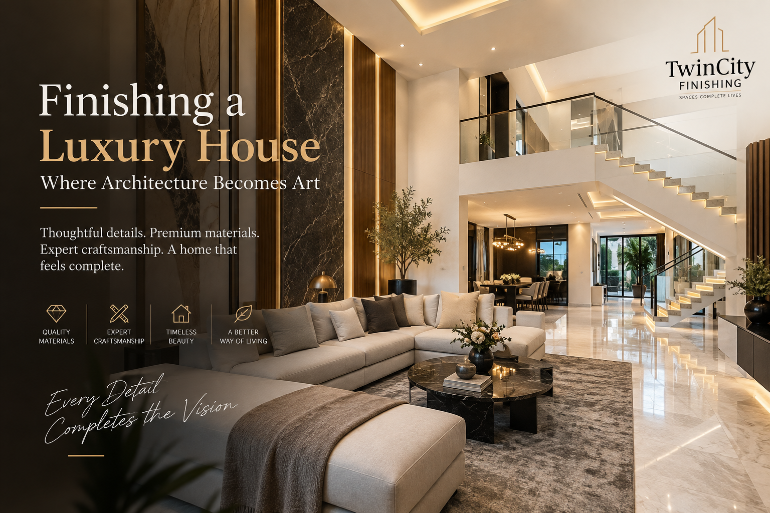 Finishing a Luxury House: Where Architecture Becomes Art